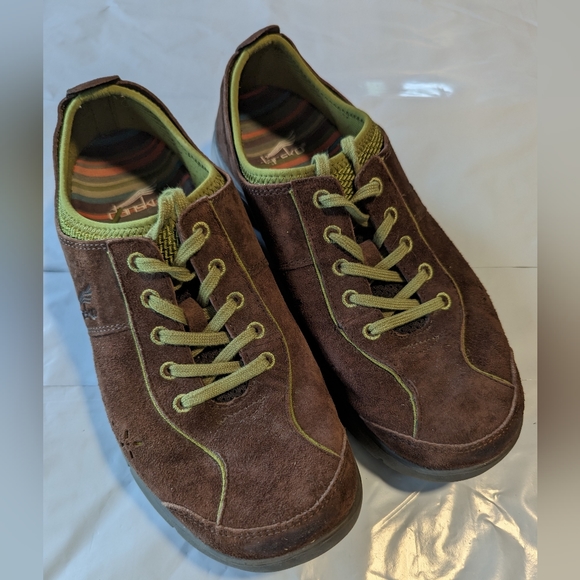 Dansko Slip Resistant Brown and Green, Leather Shoes, Size 39 - Picture 1 of 9